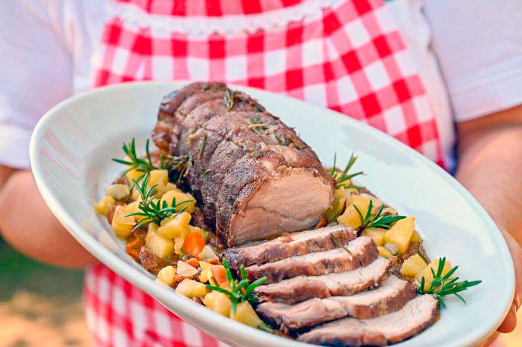 Arista in salsa di mele e uvetta | Fattoria La Vialla